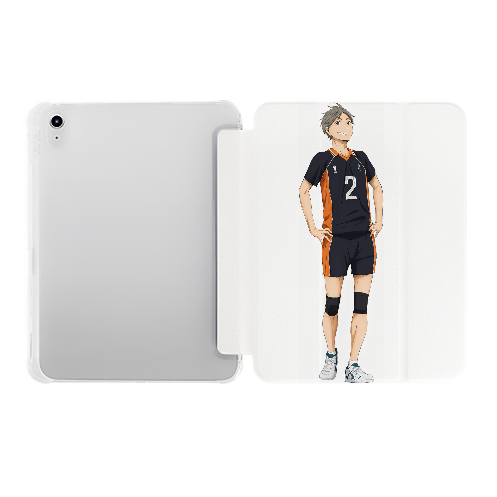 （画像用） ハイキュー!! Haikyu!! IPad ケース ペン収納付き 三つ折りスタンド PUレザー×シリコン 対応機種9.5/10.5/10.9インチ